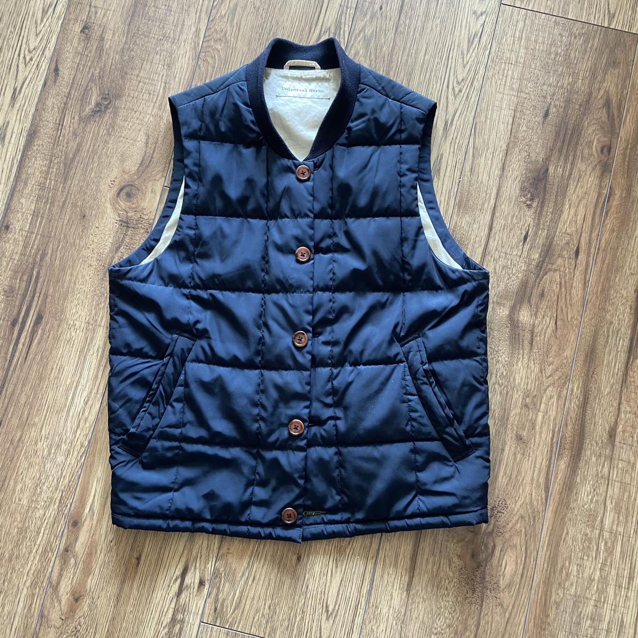 Universal Works quilted Carlton vest size S Great... - Depop