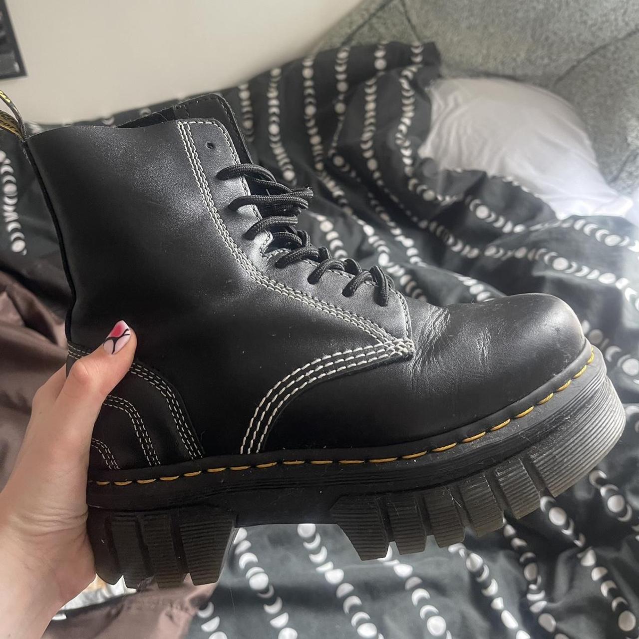 Black Doc Marten Boots size 6, perfect condition as... - Depop