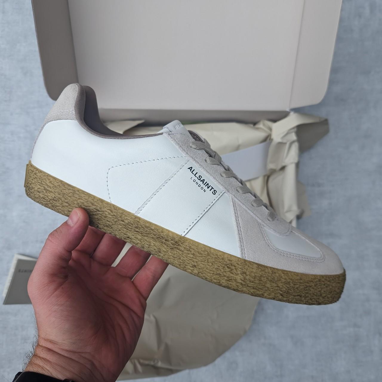 Allsaints Jaimee Low Top Leather Trainers Size