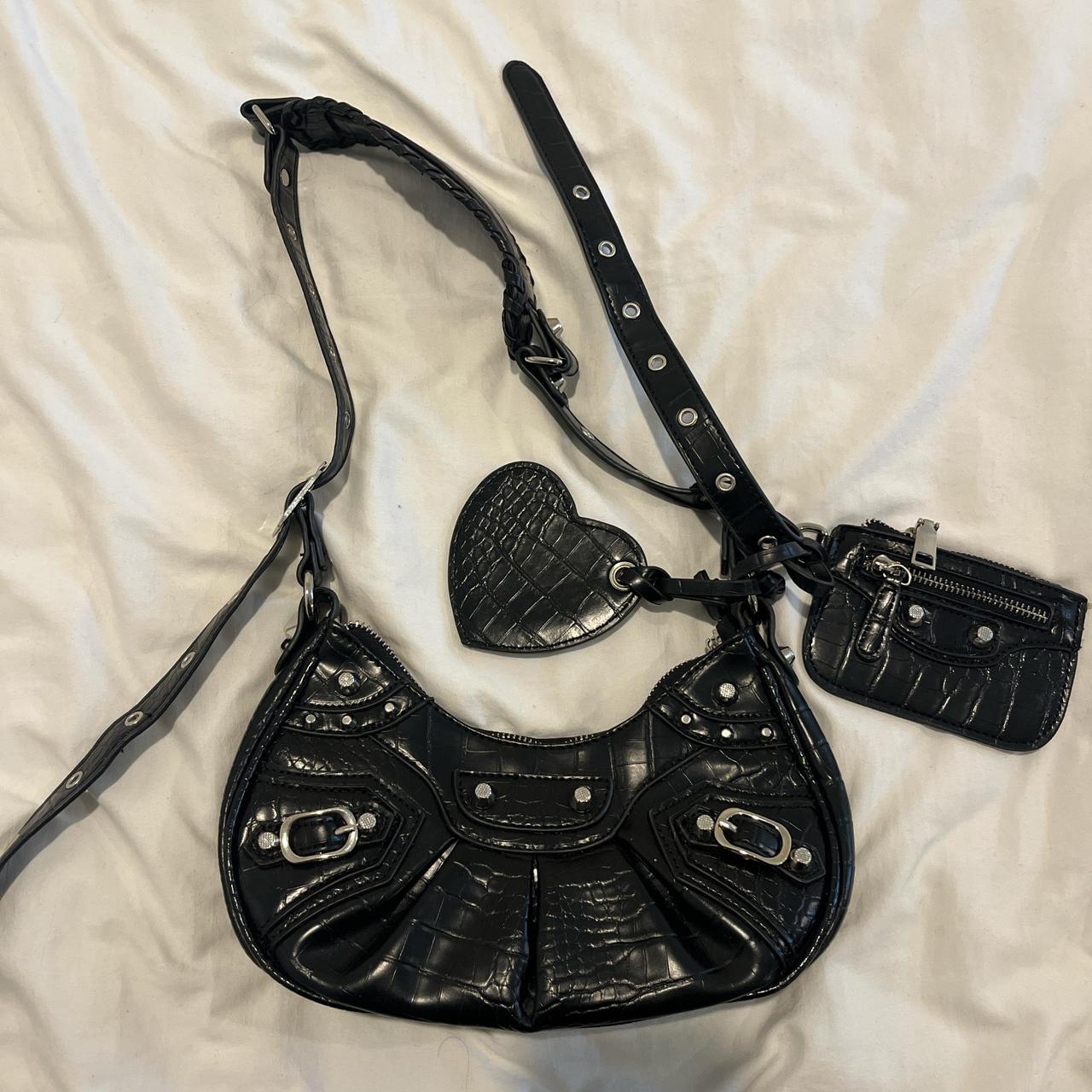Balenciaga inspired bag from EGO Black shoulder bag... Depop