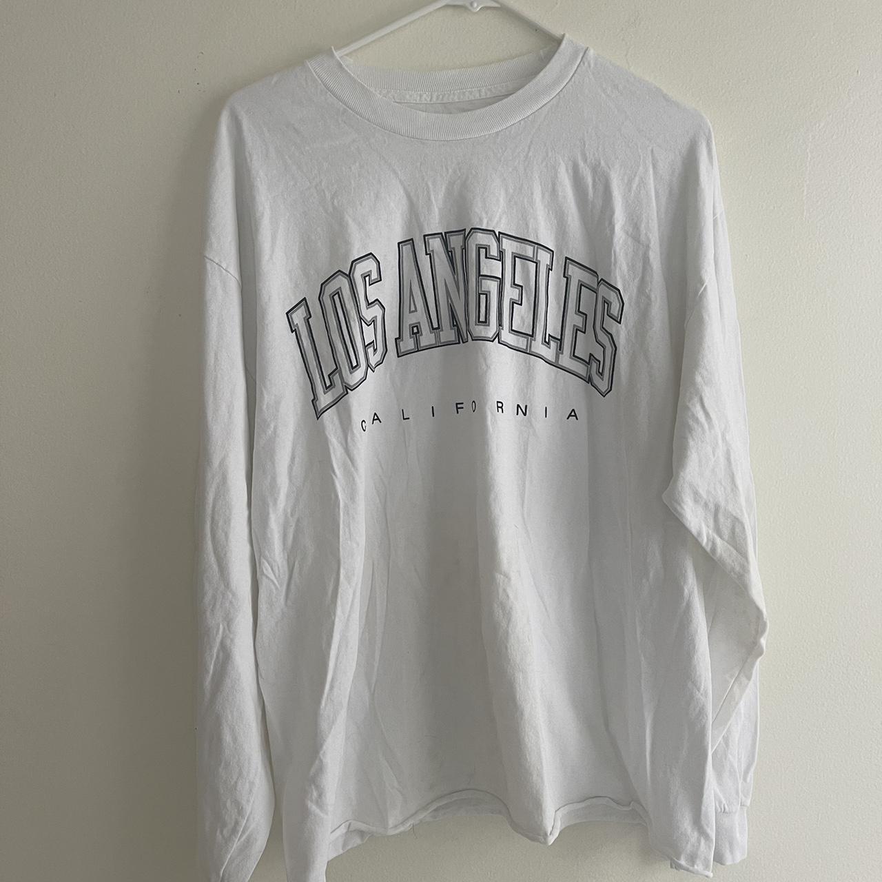 brandy melville los angeles long sleeve 🤍 this is... Depop