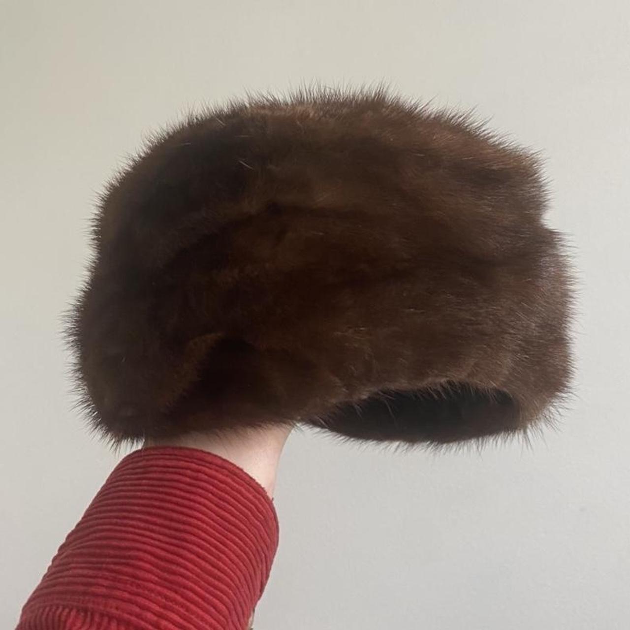Fur Russian style hat good condition. No stretch... - Depop