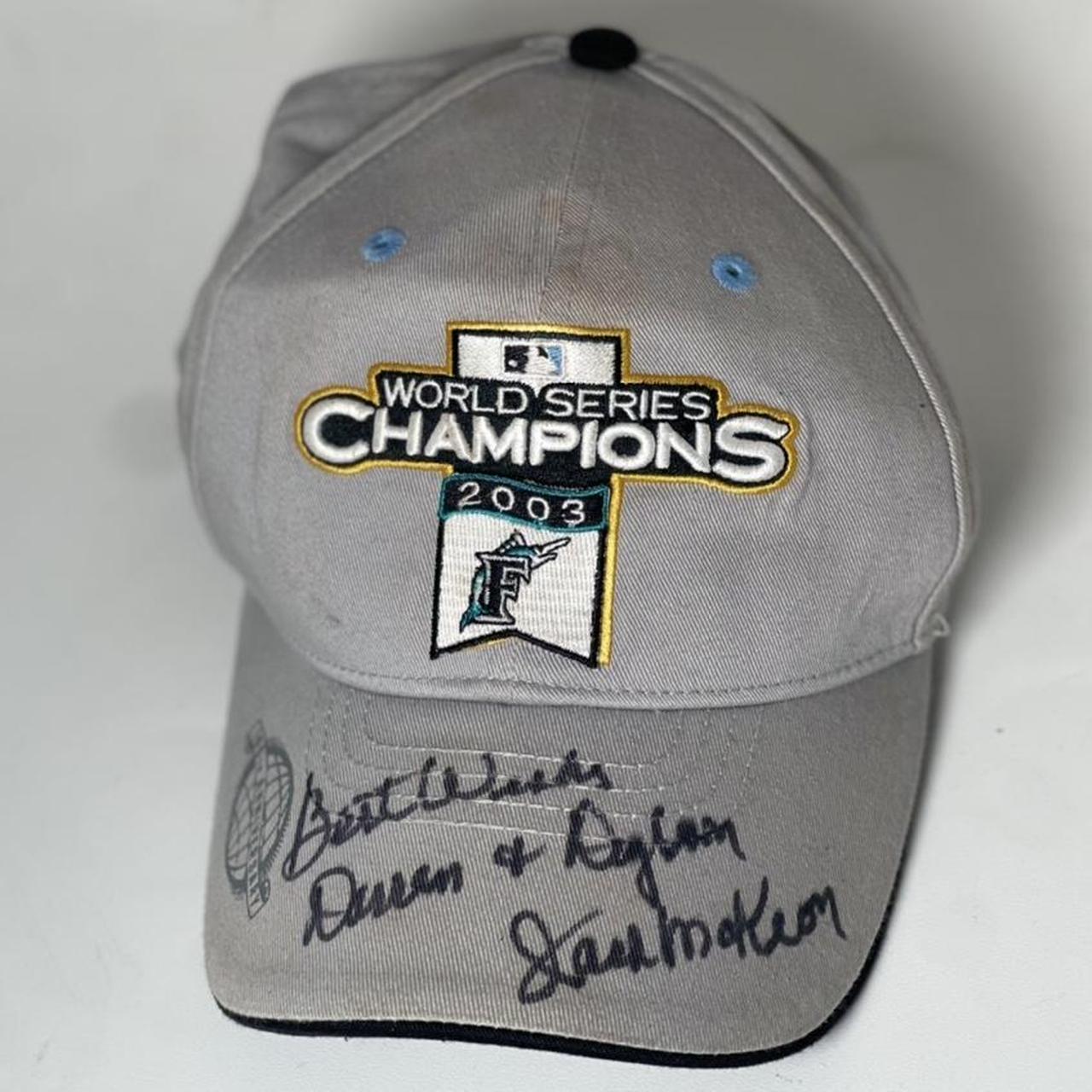 Men's Florida Marlins New Era Gray 2003 World Series Champions