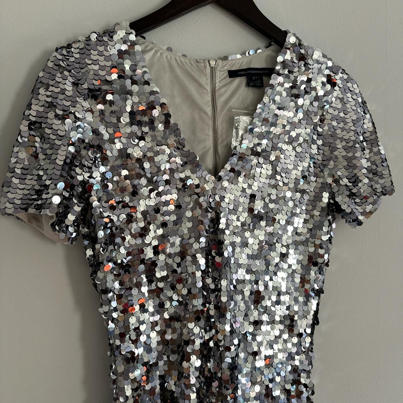 French connection 2024 silver dress