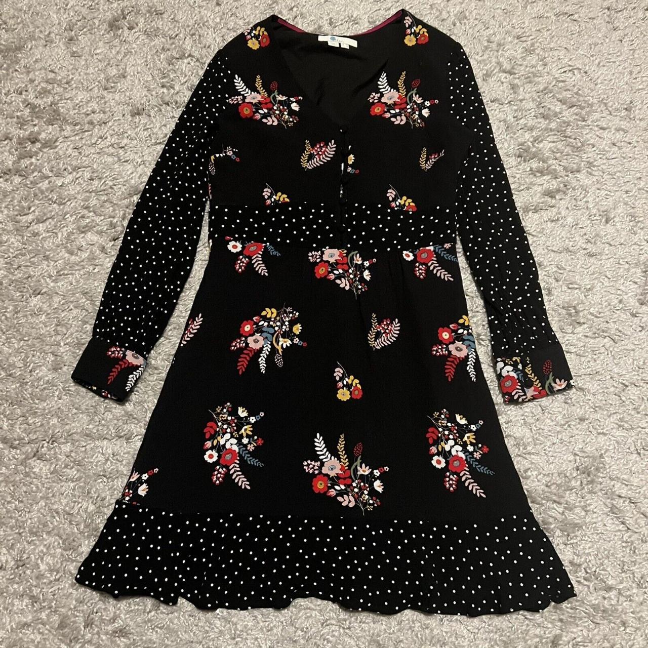 Womens Boden floral ivy mini dress Size 2 Depop