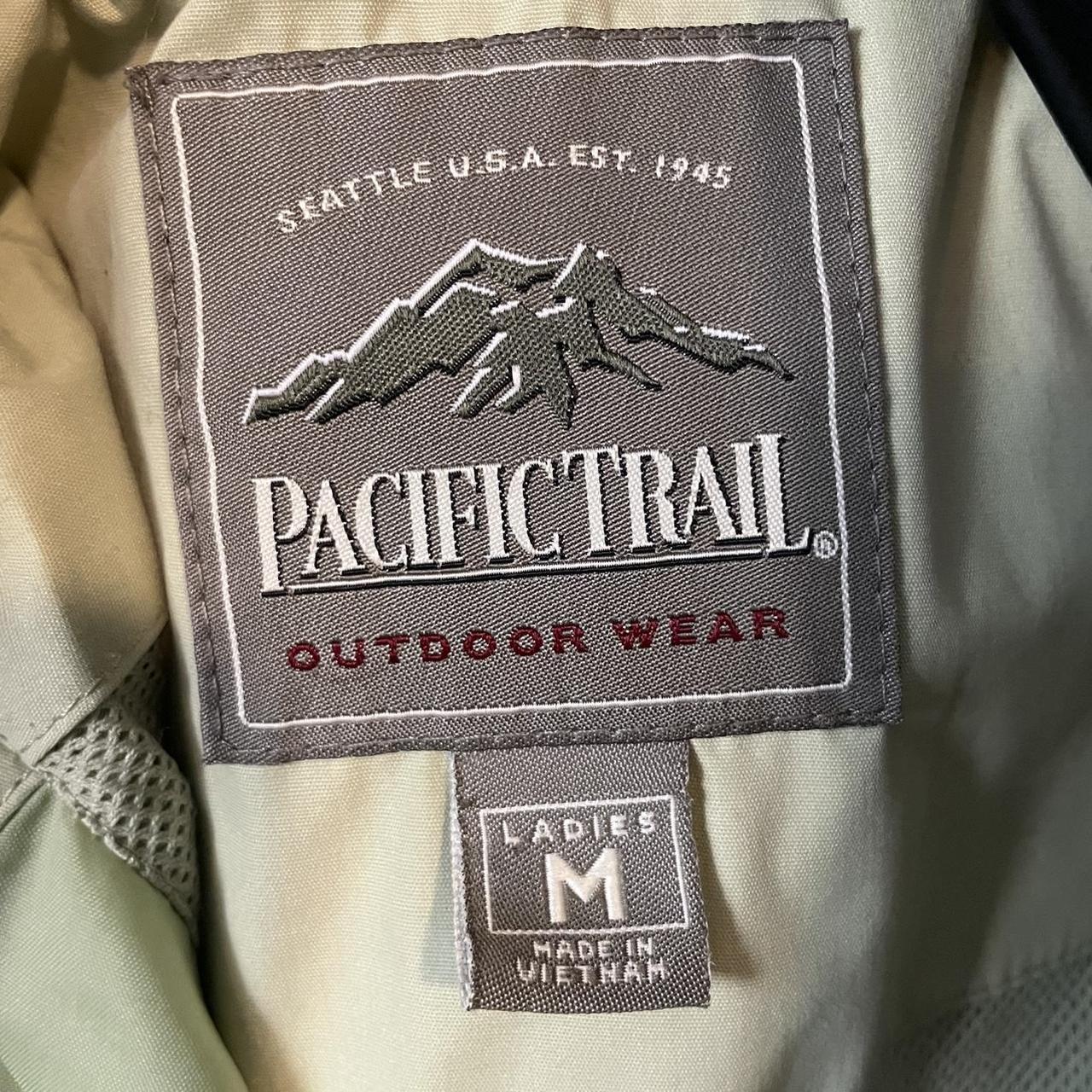 Pacific trail Vintage green jacket with zipper and... Depop
