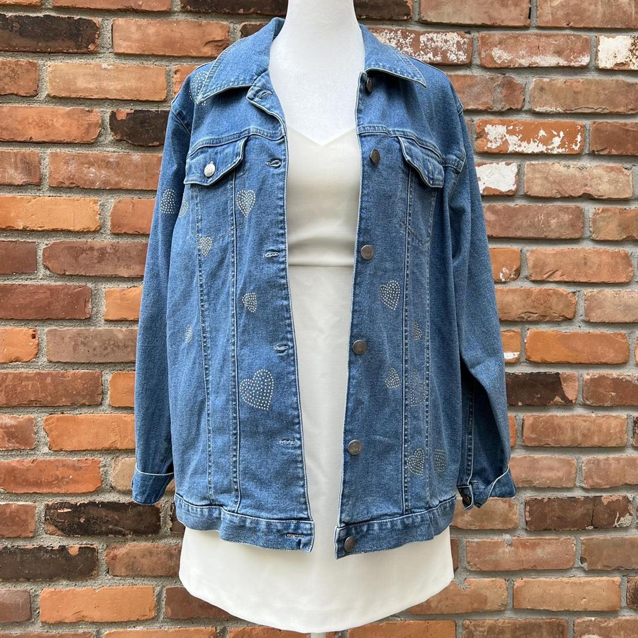 Embellished Heart Jean Jacket, This vintage