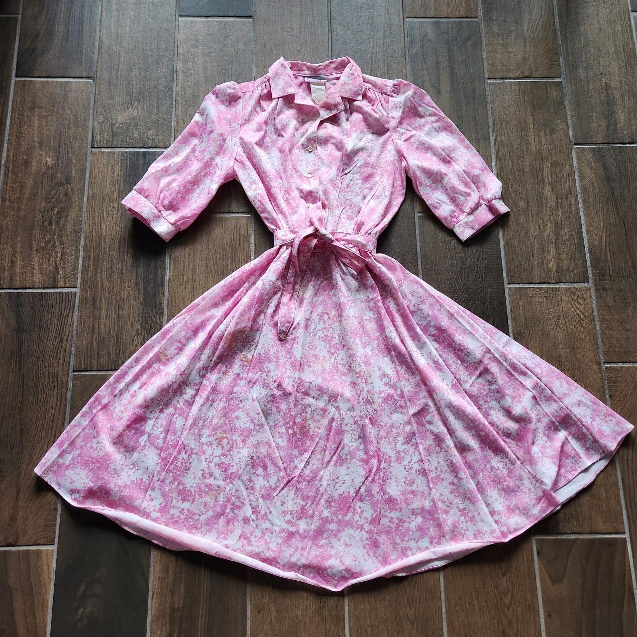 Vintage deals Pink Dress 1960's 1970's