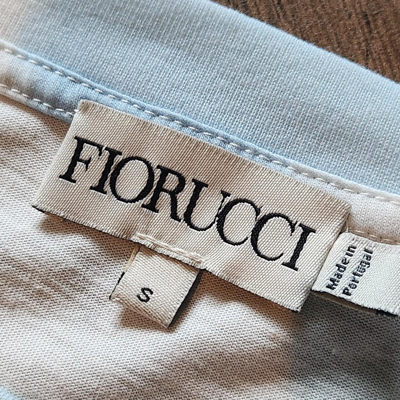 Fiorucci Women's White and Blue Shirt (3)