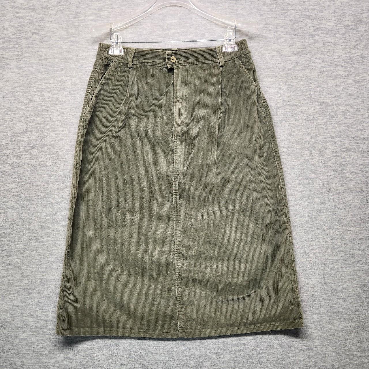 Olive green skirts 80s hotsell