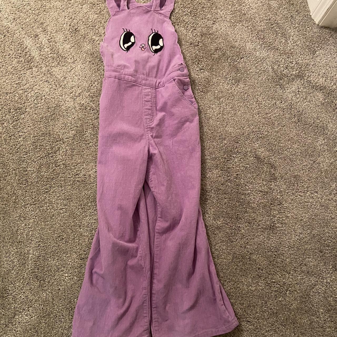 Laxy Oaf discount x Esther Bunny purple overalls