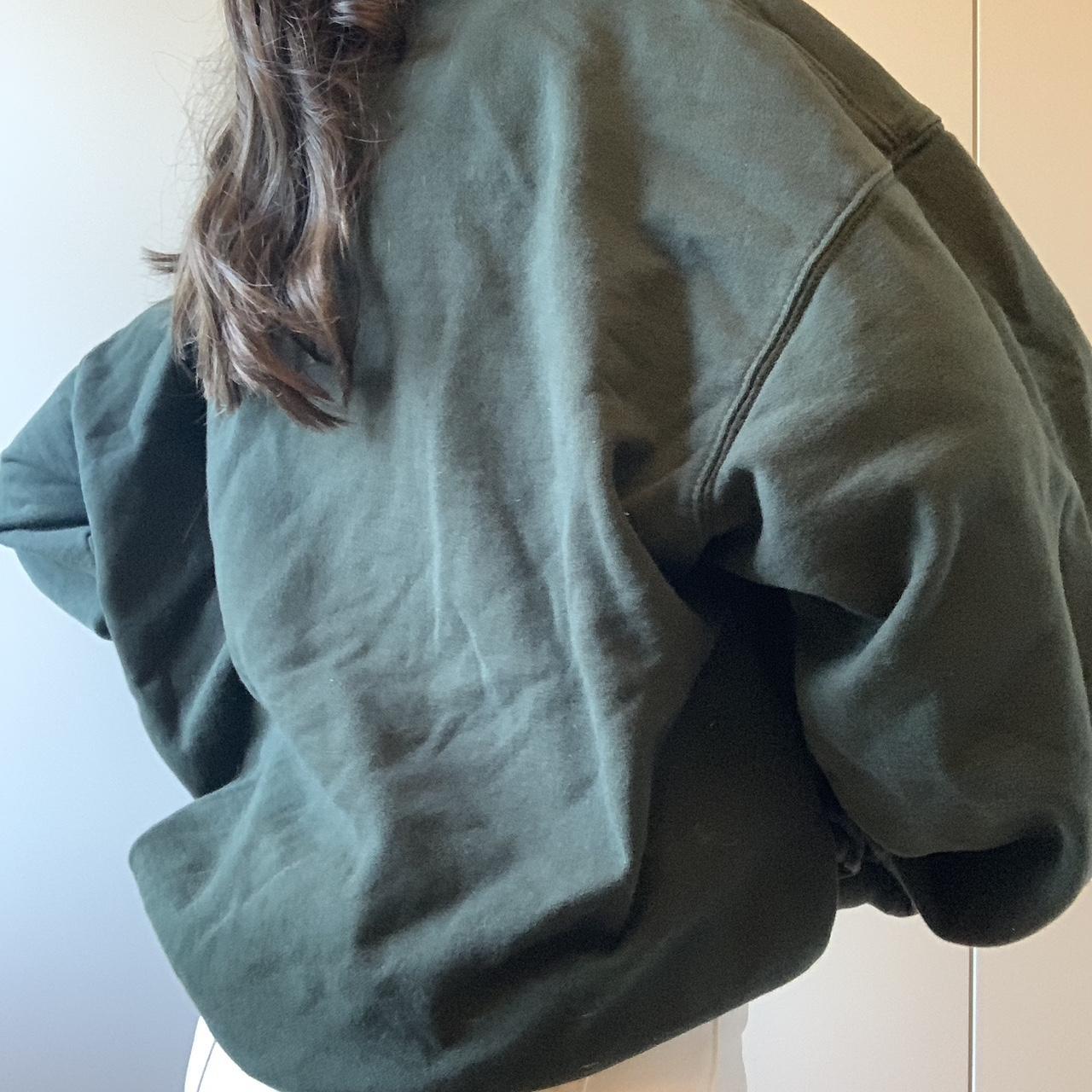 Brandy Melville Green Sweater Hawaii Text Sweatshirt... Depop