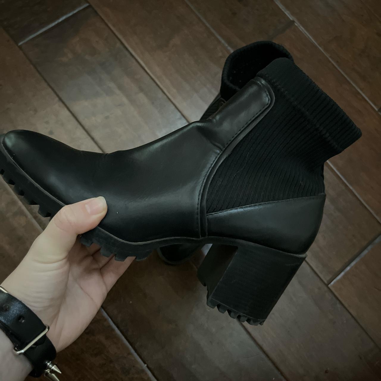 Zara ankle boot hot sale with track heel