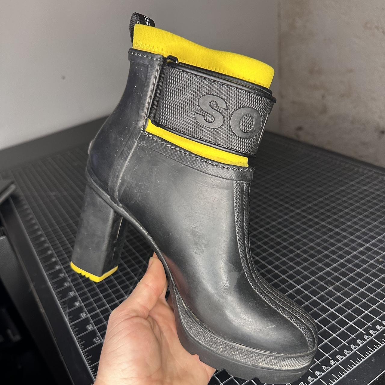 Sorel heeled best sale rain boots