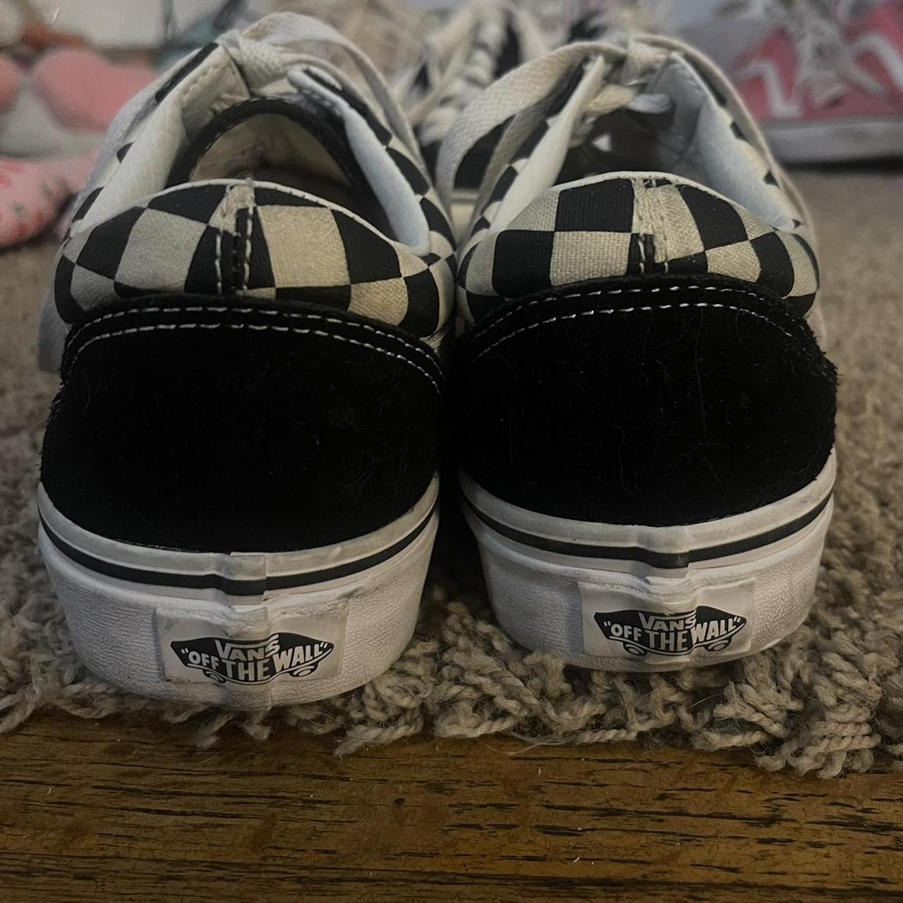 White & Black checkerboard Vans🖤🤍🖤 - Depop