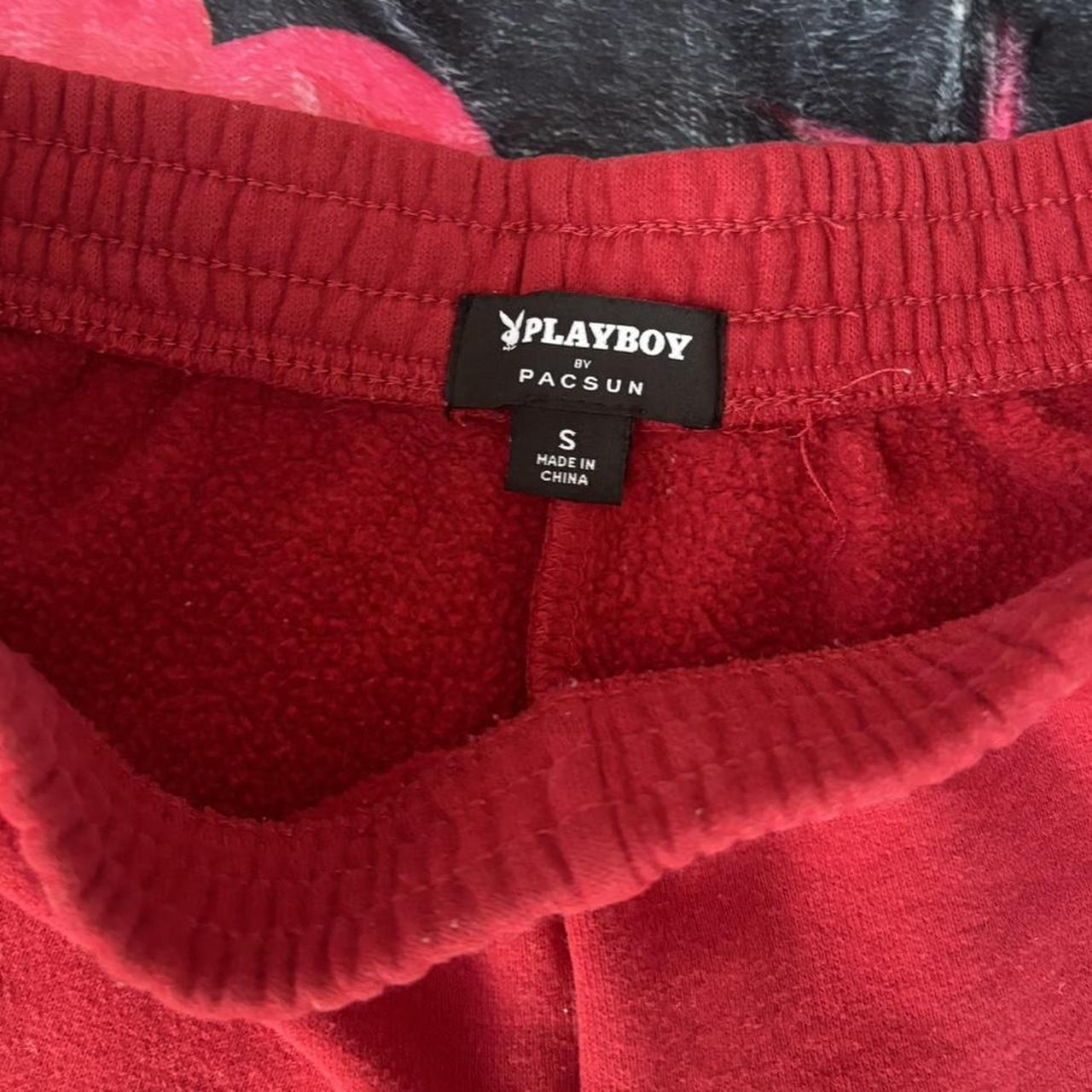 Red Playboy shorts ️💋 These are a size small There’s... - Depop