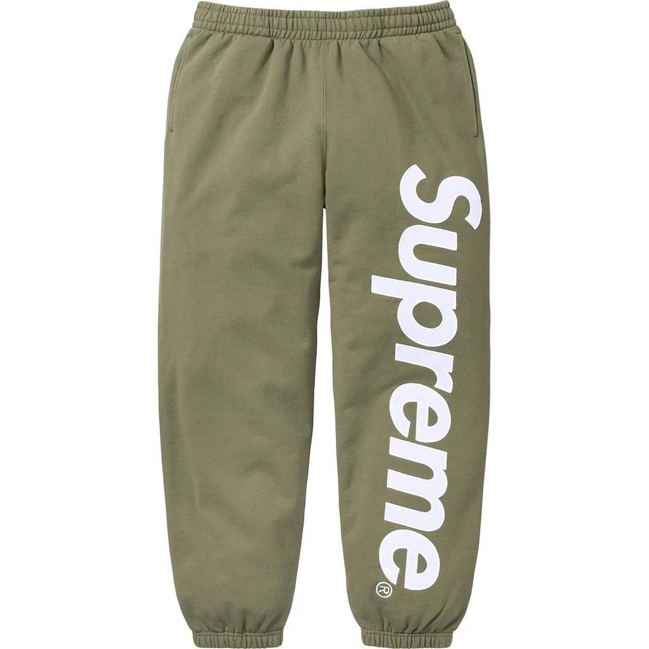 Supreme Satin Appliqué Sweatpant light olive Size...