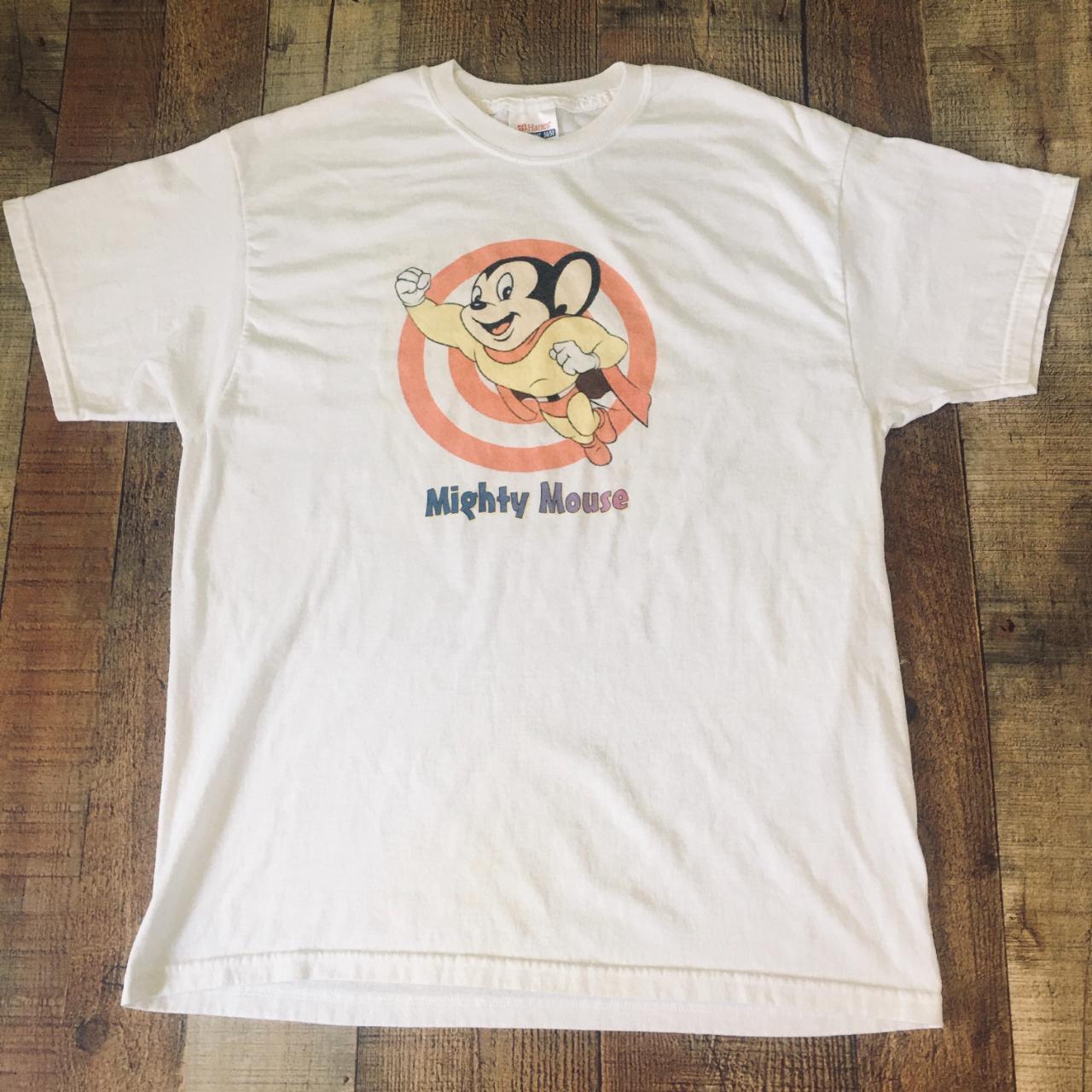 Vintage Mighty Mouse Tshirt Note: Nice and worn... - Depop