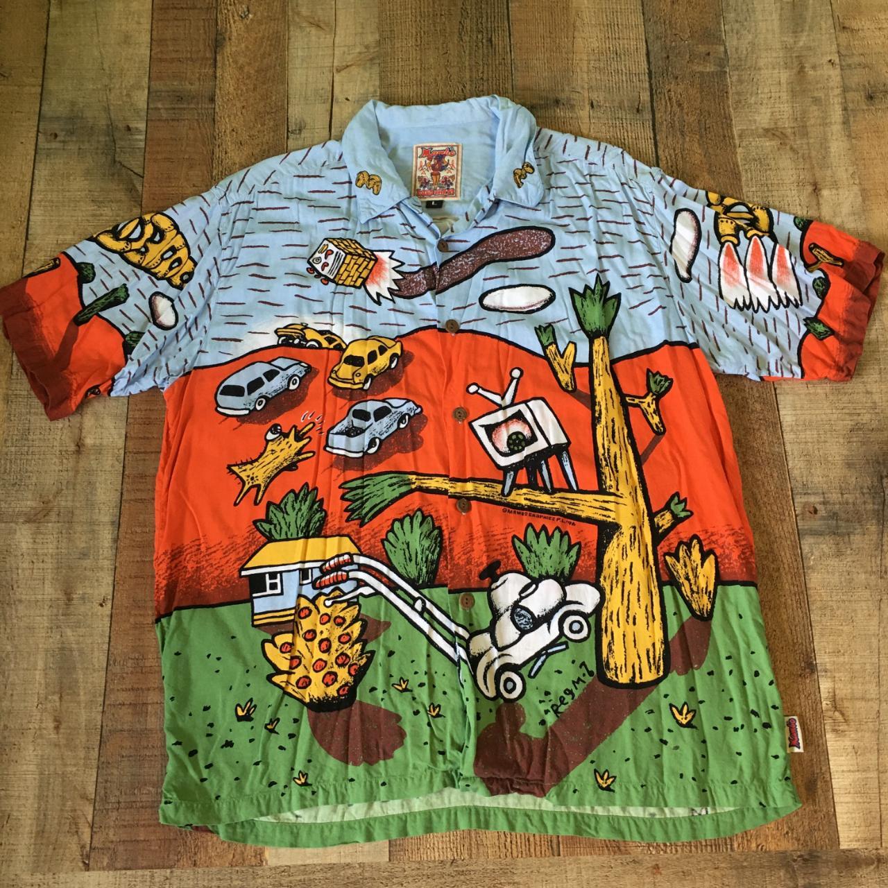 Vintage 90's MAMBO Loud Shirt Lost shops Weekend Sydney By Reg Mombassa Size M