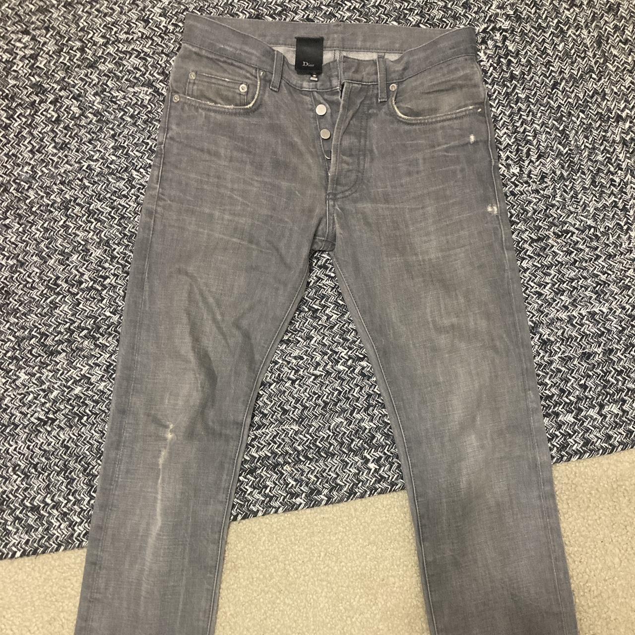 Dior Men's Grey Jeans | Depop