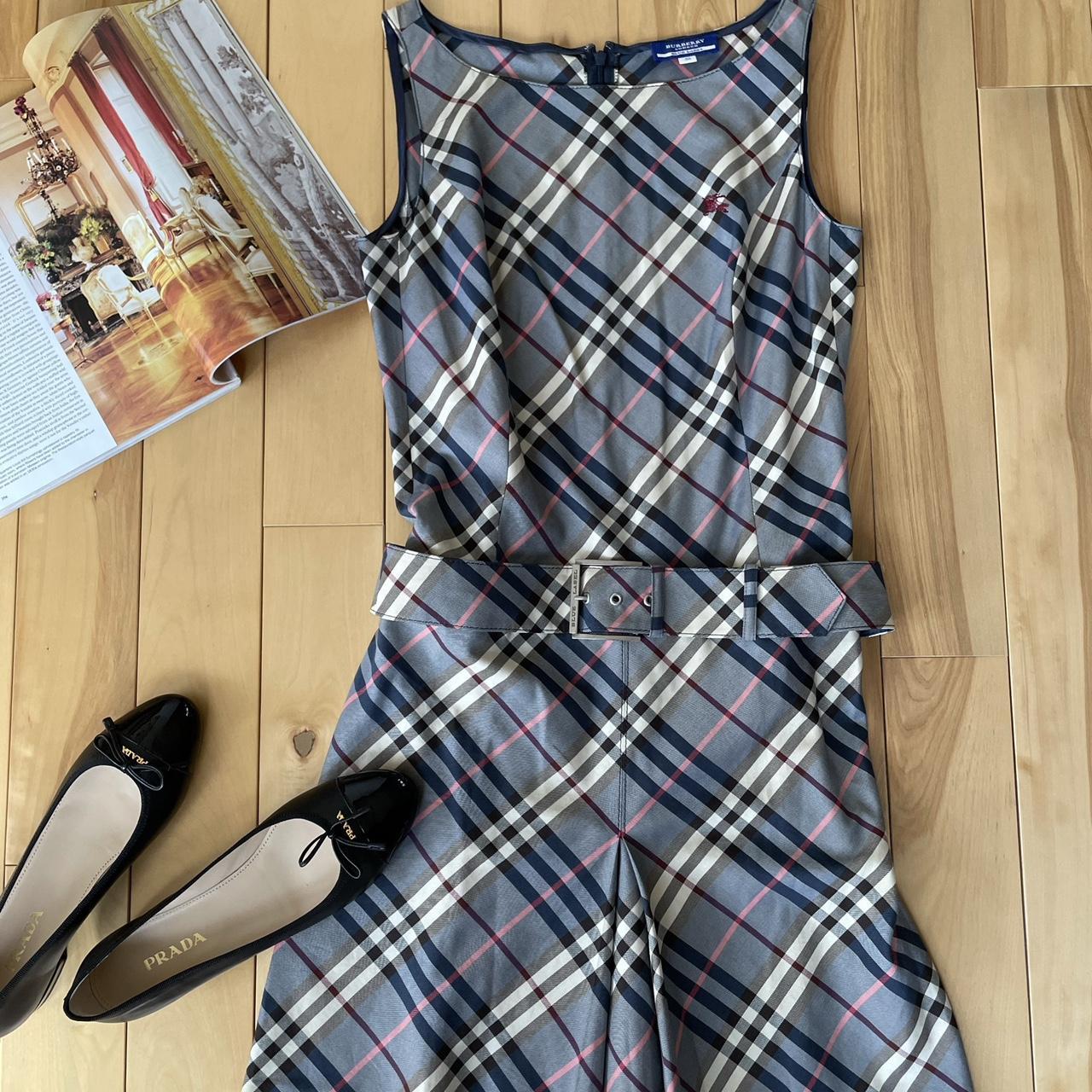y2k❤️ BURBERRY BLUE LABEL ホルターネックトップス y2k❤️ BURBERRY BLUE LABEL パイピングロゴ半袖ニット - メルカリ