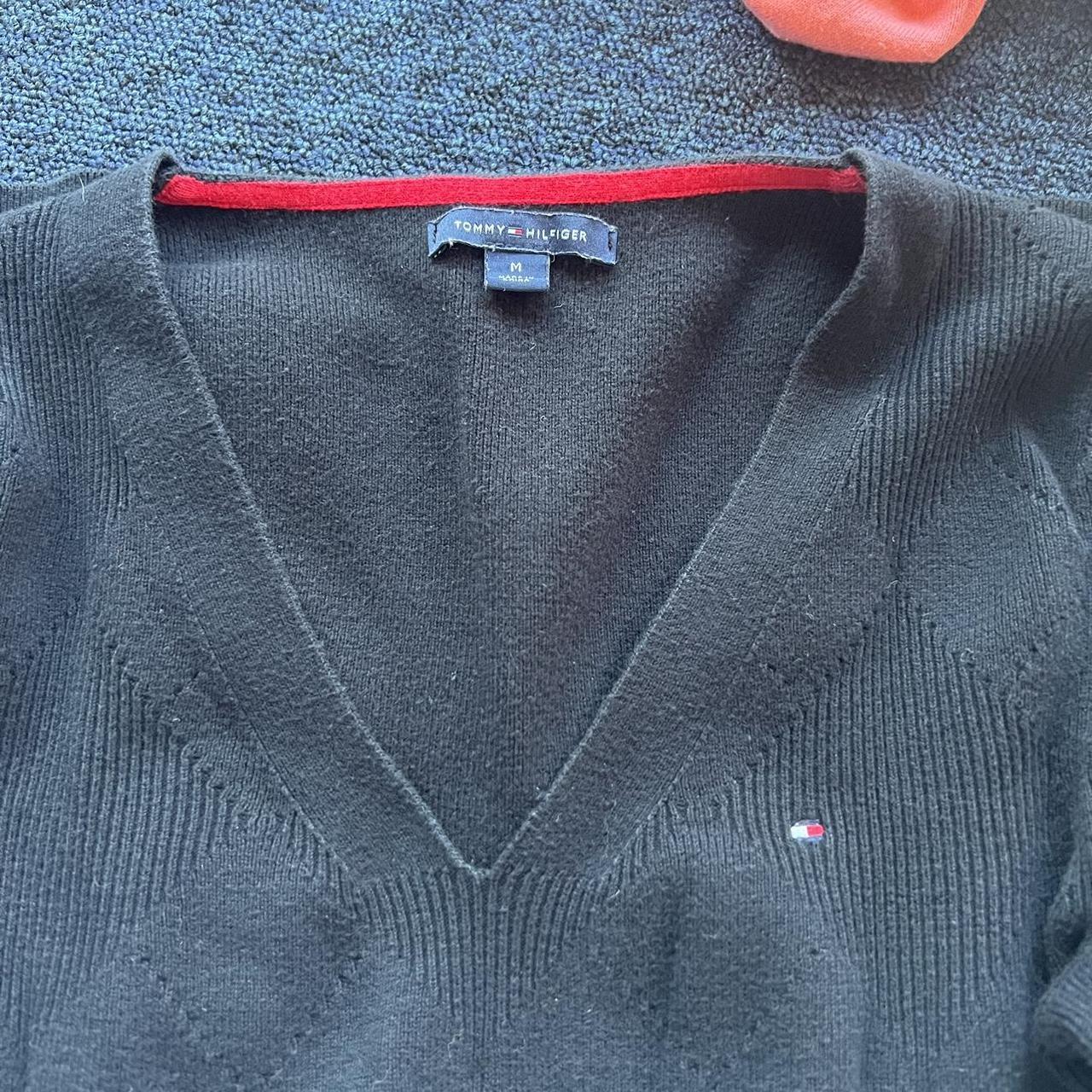 Tommy Hilfiger Women's Black Jumper | Depop