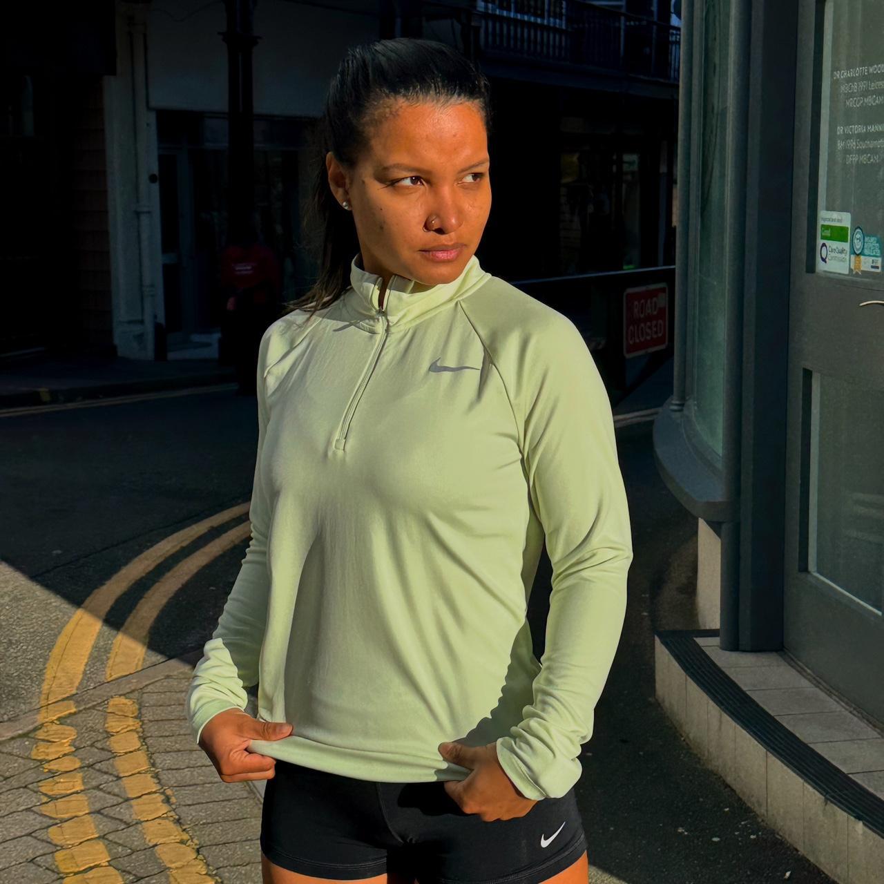 Nike Clothes Womens Green Nike Half Zip NIKE Half-Zip Hooded