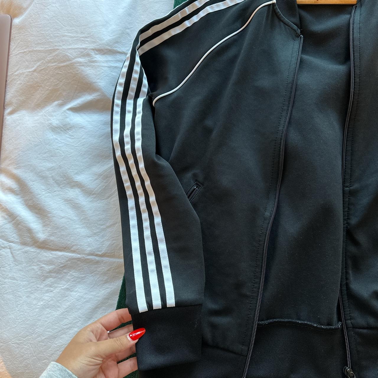 Adidas black jacket Matching bottoms also listed - Depop