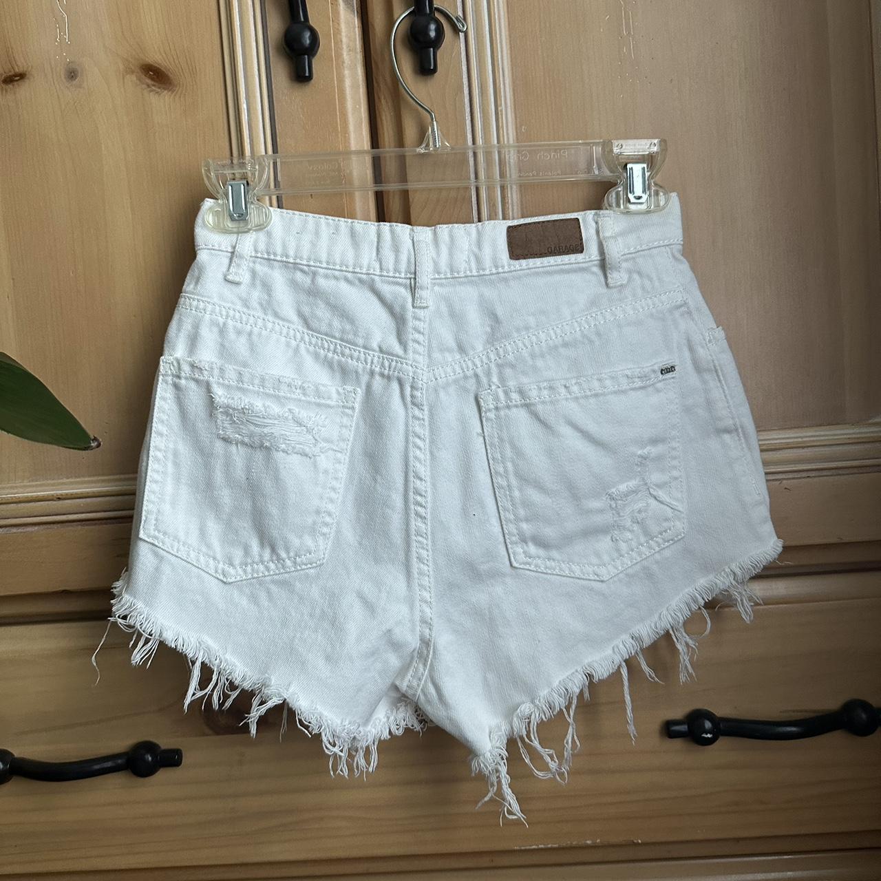 ✨ White Denim Short Shorts ✨ These white denim - Depop