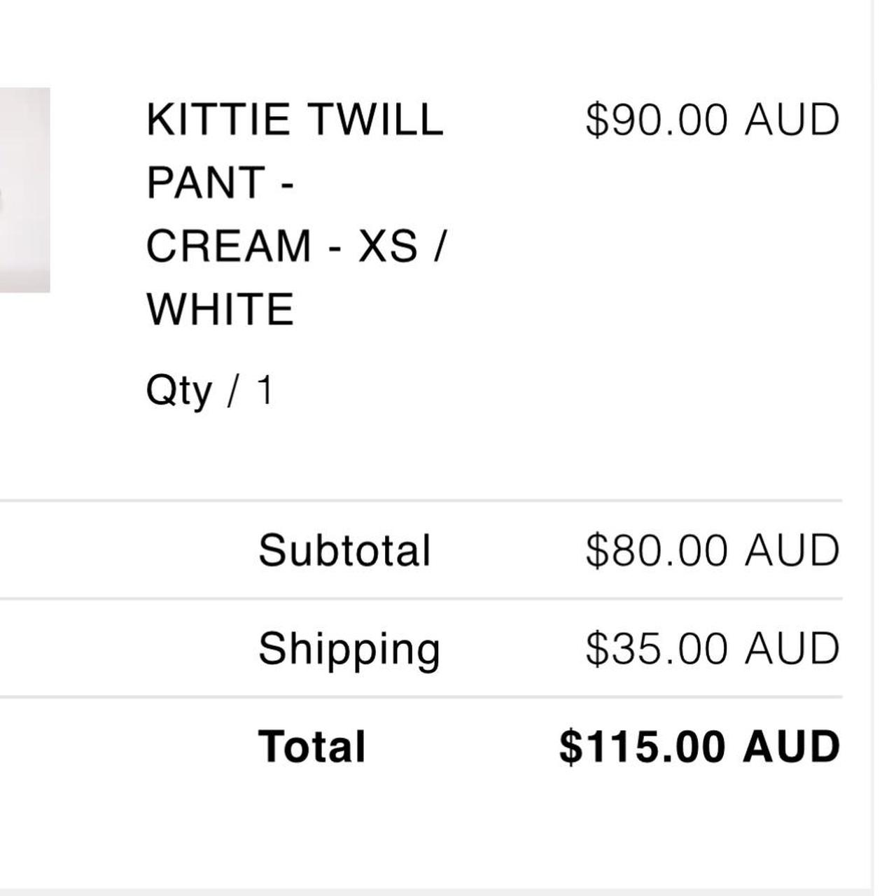 Tiger Mist Kittie Twill Pant White Brand New with... - Depop