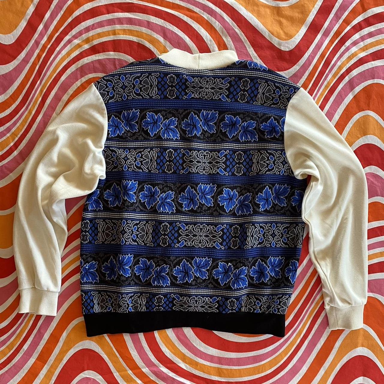 Alfred Dunner Women's Blue and Cream Sweatshirt (4)