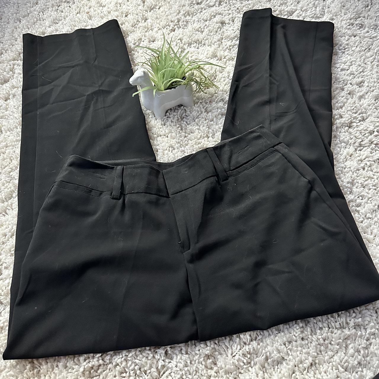AB Studio size 12 black dress pants sleek business - Depop
