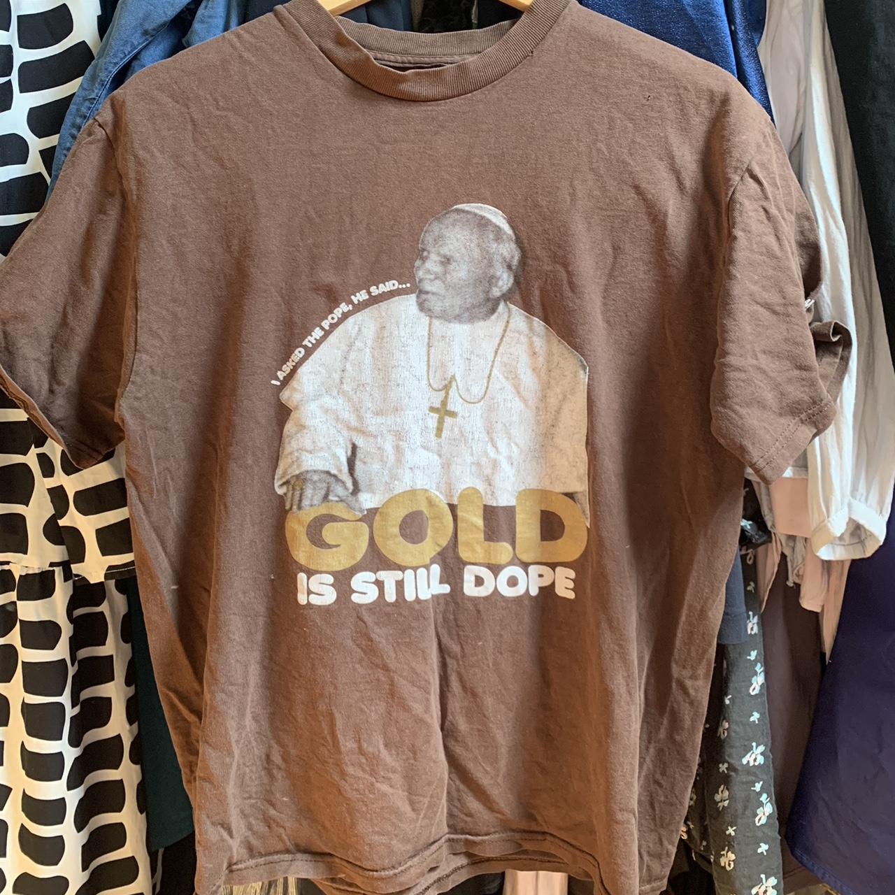 Stussy limited edition 'Gold is still dope' tee | Depop