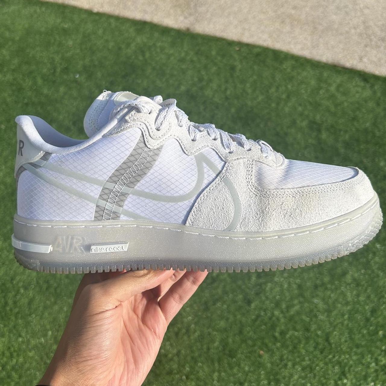 Nike Air Force React (White Light Bone), Size 9,