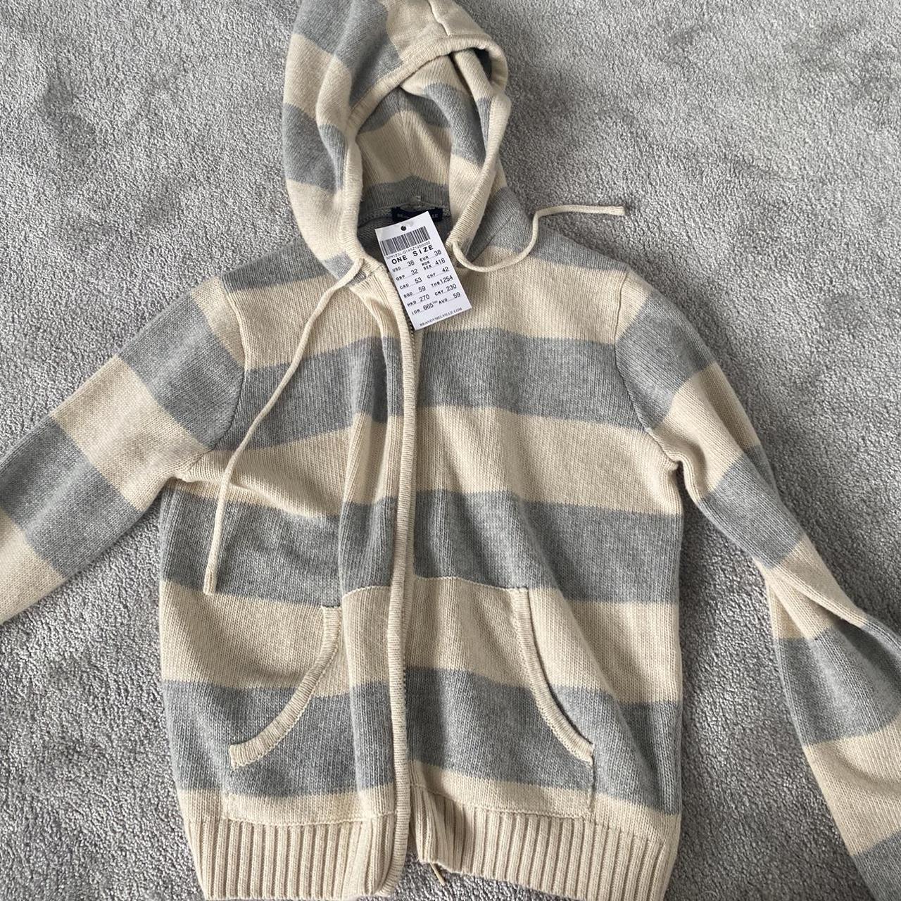 Rare brandy stripey hoodie Size S Brand new with tags Depop