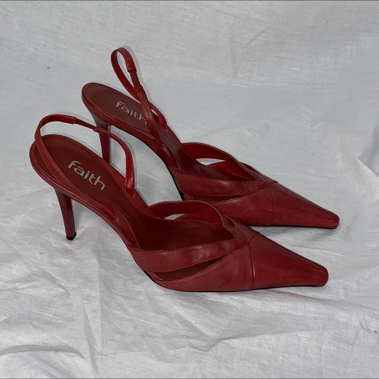 faith red wedges