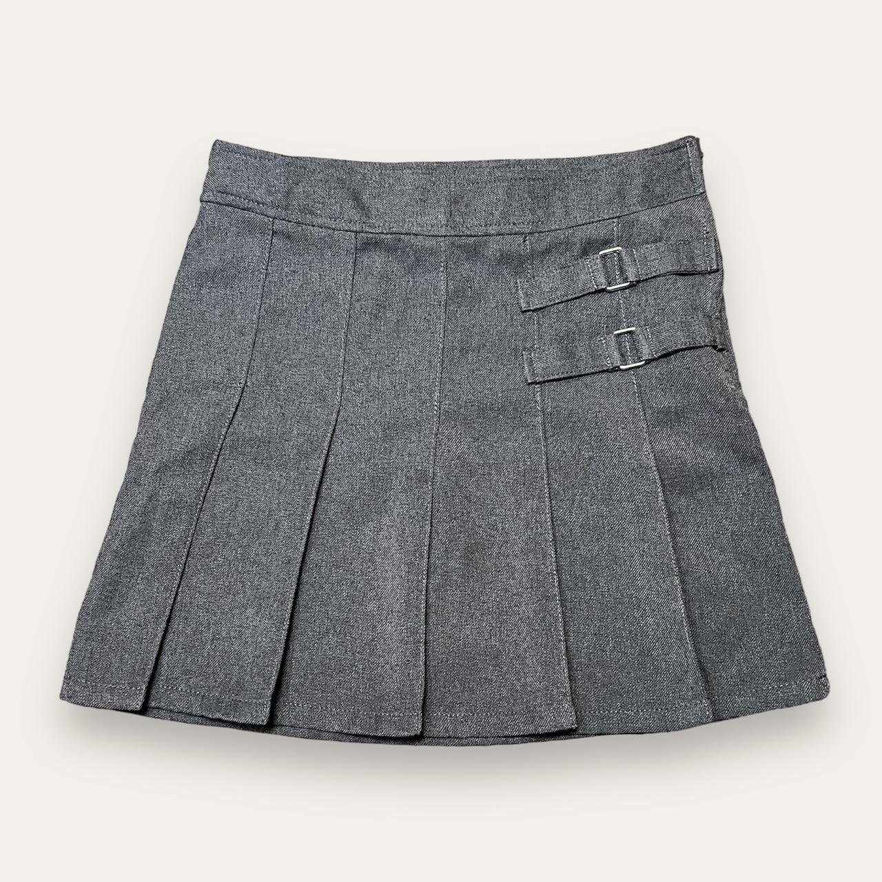 school girl pleated mini skirt cute mini skirt... - Depop