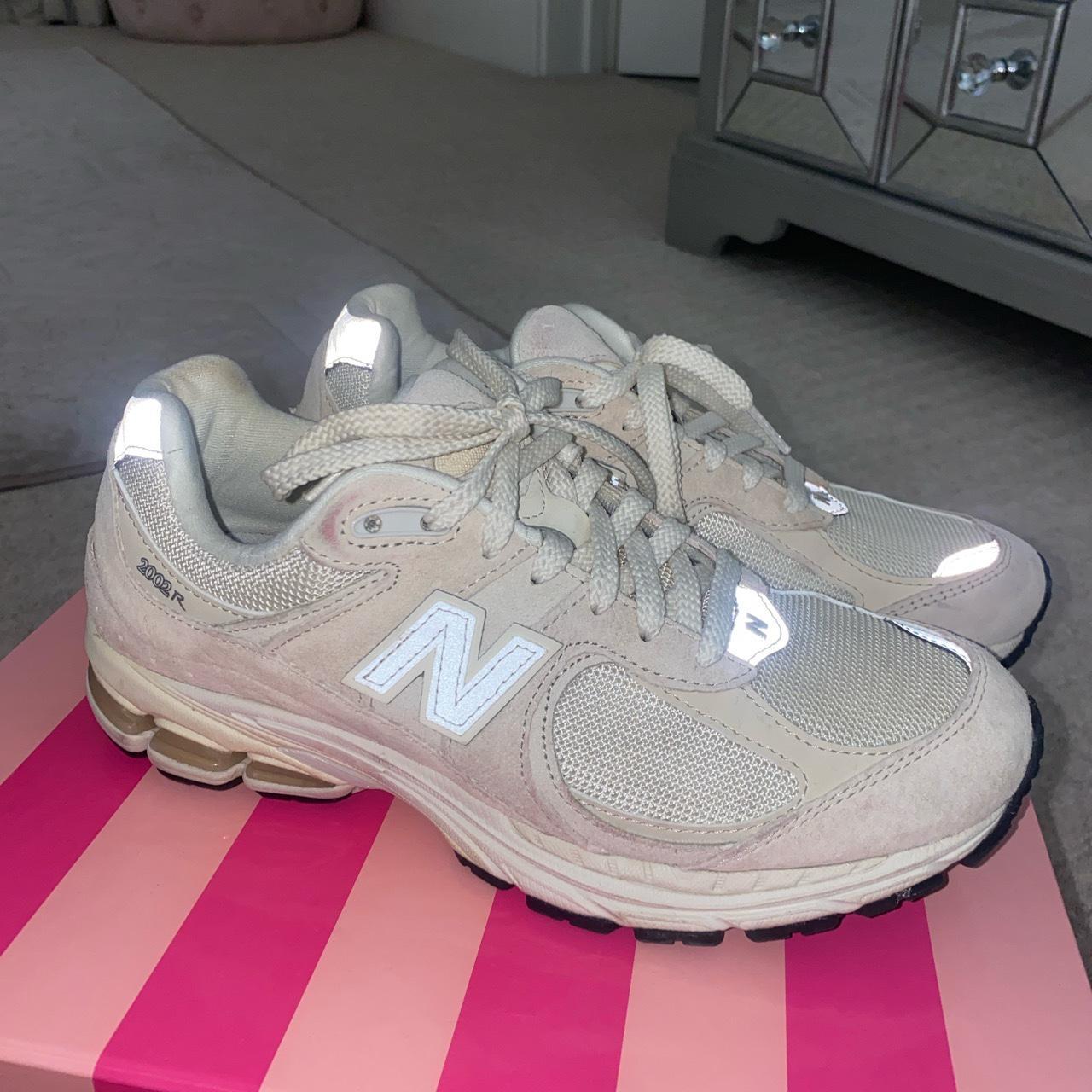 New balance 2002R Cream Worn a couple of time some... - Depop