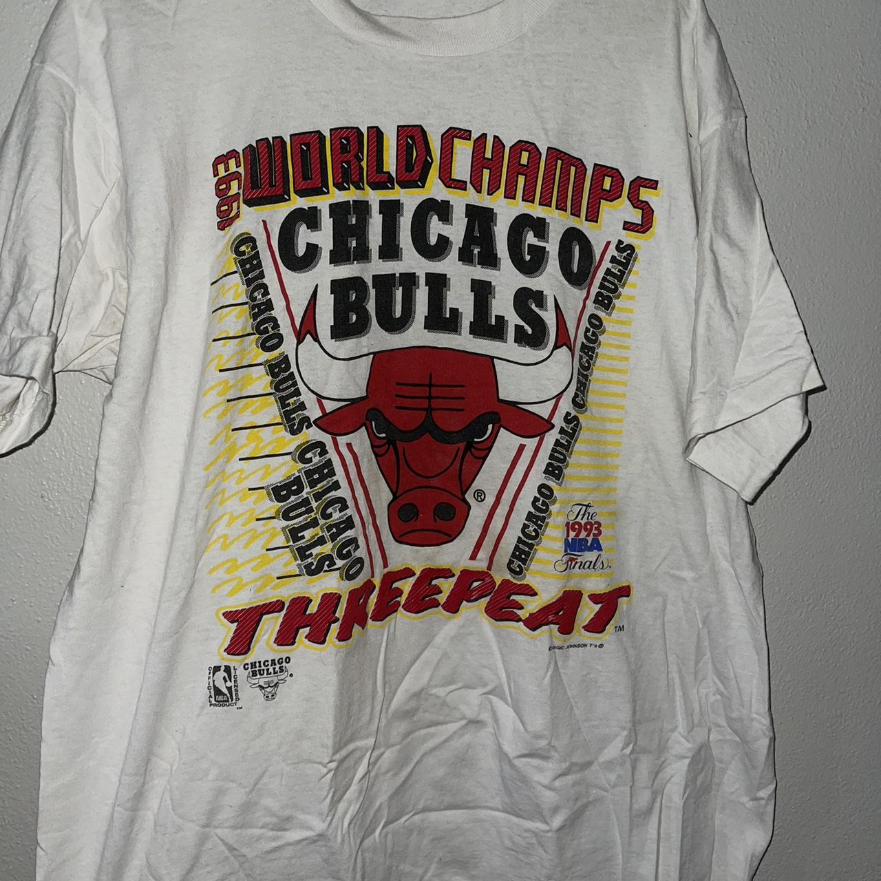 Vintage best sale bulls shirt