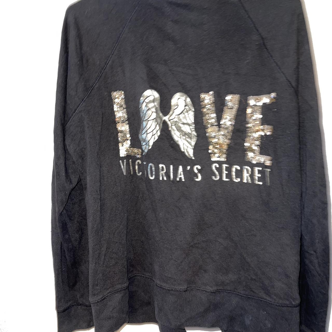 Y2K Victoria secret sweatshirt. This sweater is in - Depop