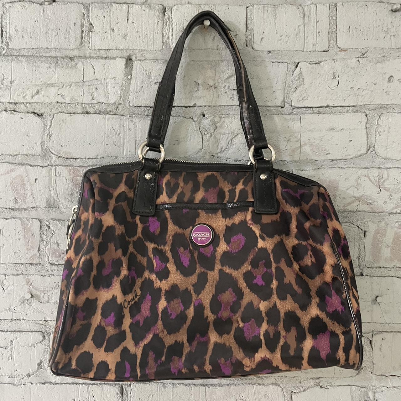 Coach store cheetah print bag