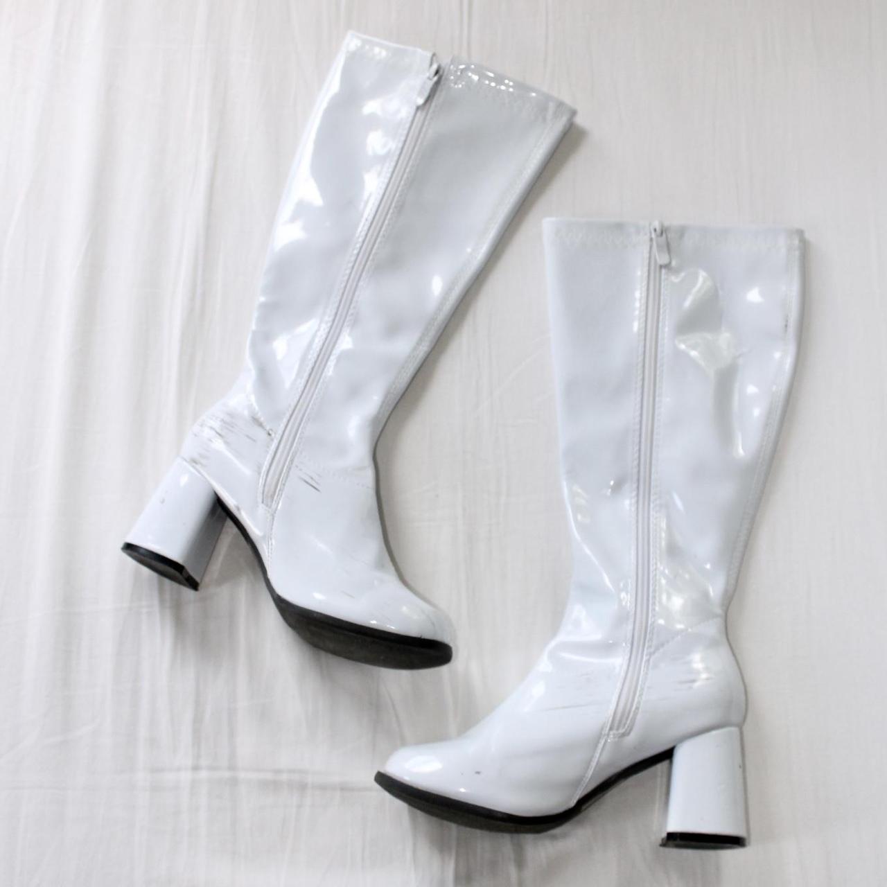 60s white best sale gogo boots