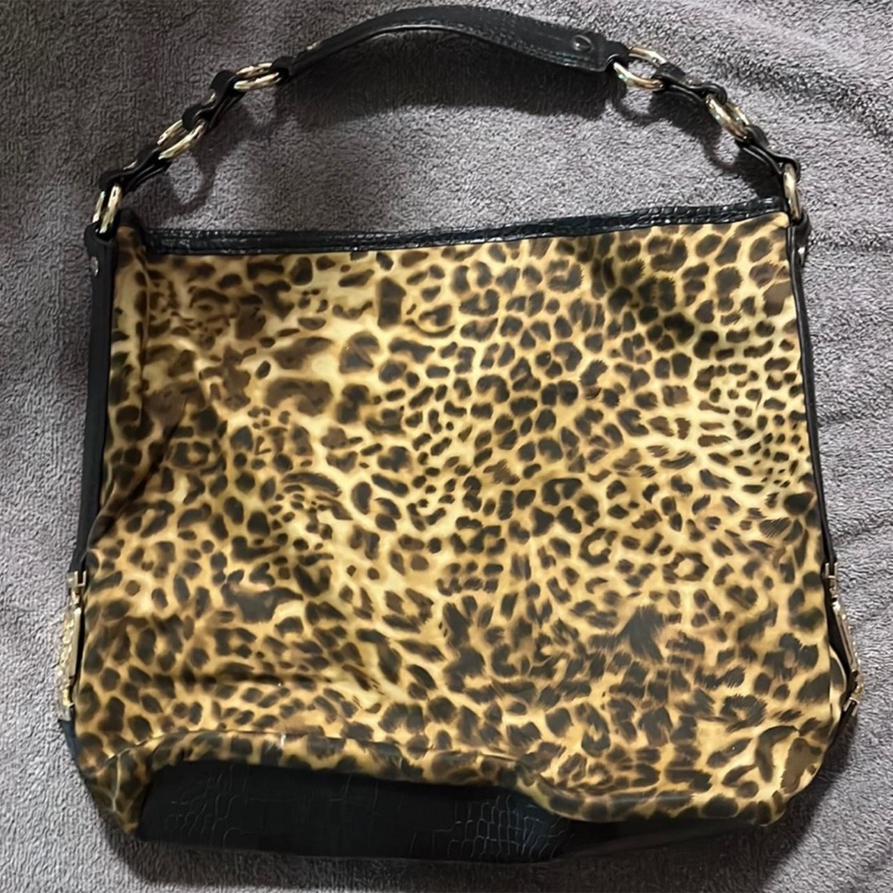 cutest dana buchman leopard hobo bag, so so cute