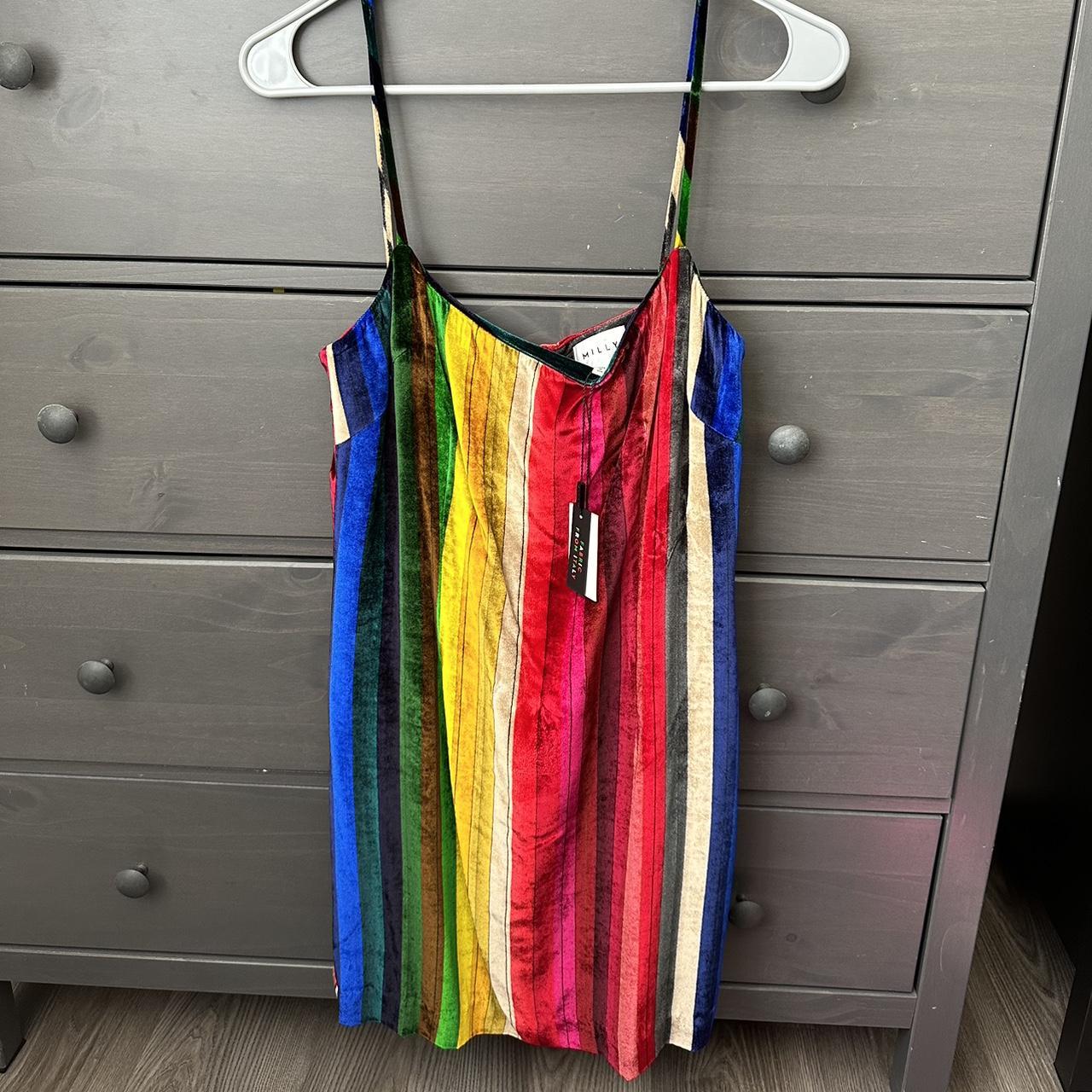 Milly rainbow short dress No adjustable straps but. Depop