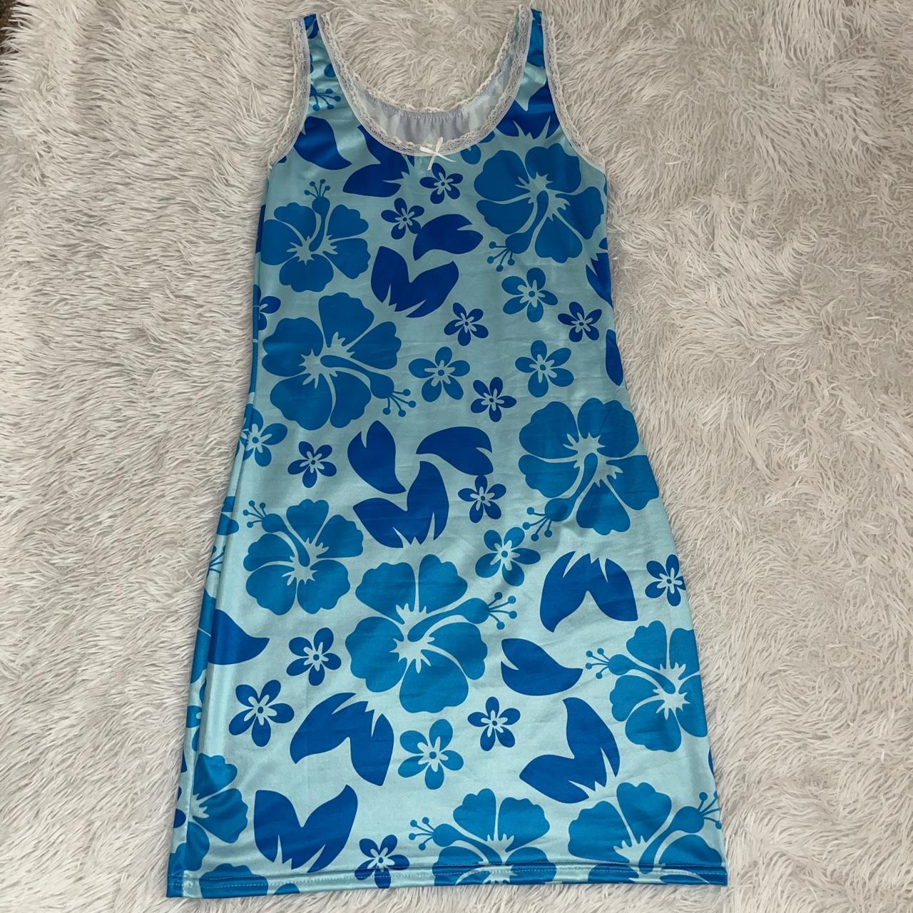 Dolls Kill Women's Blue Dress | Depop