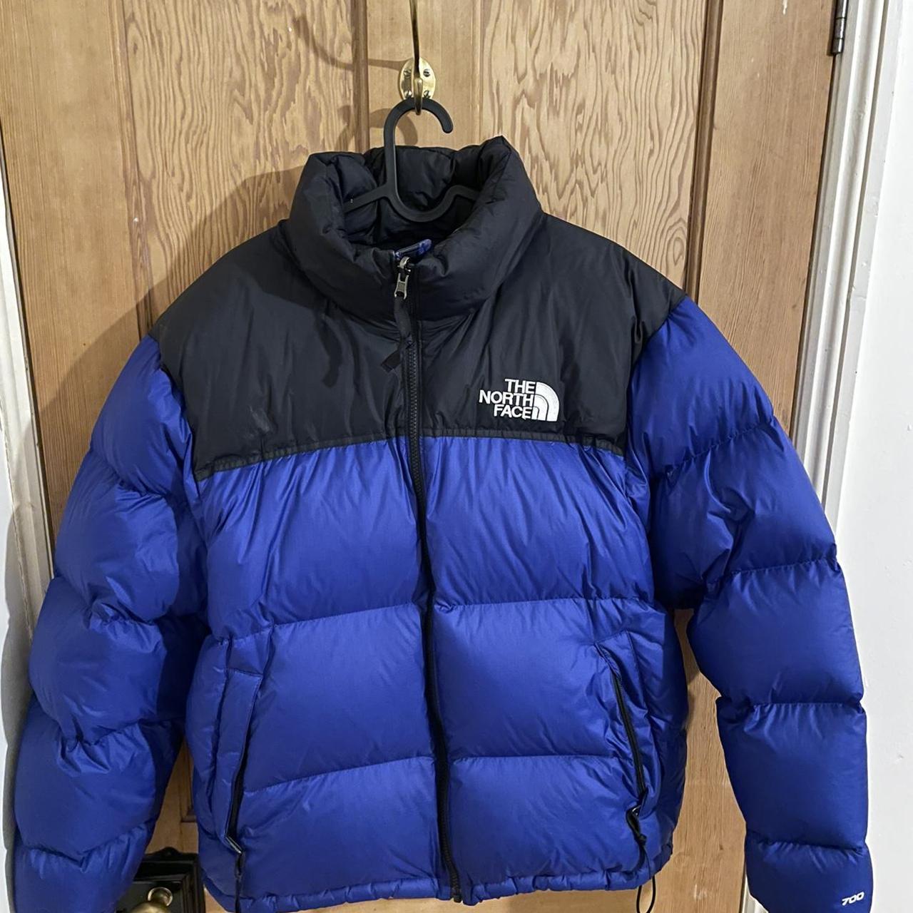 The North Face Nuptse Jacket - Lapis/ Dark Blue.... - Depop