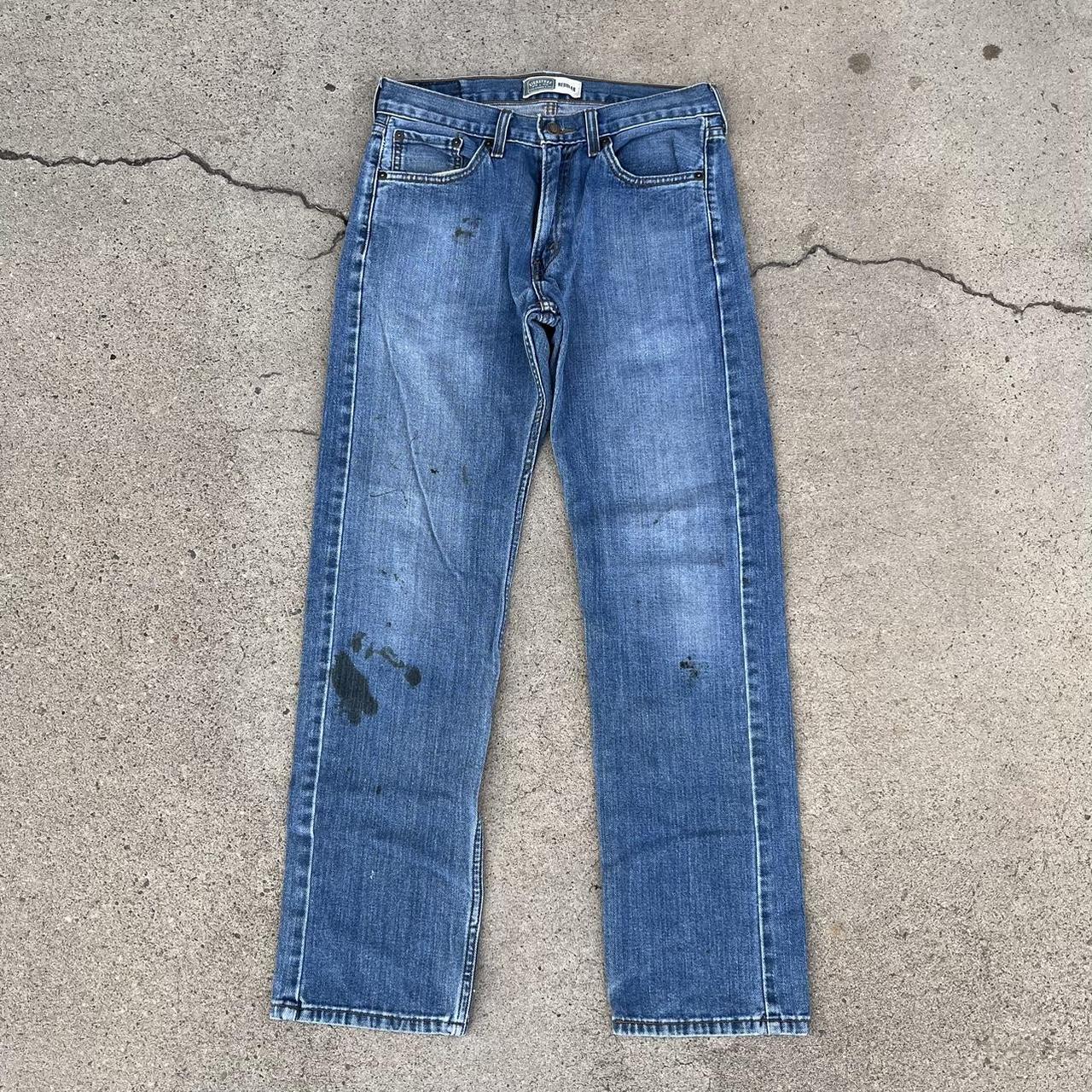 Stained Up Regular Fit Levi's Signature Denim... - Depop