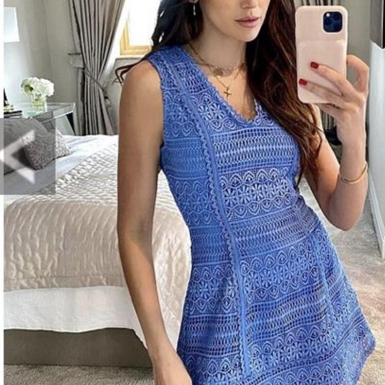 Michelle Keegan little woods blue mini dress Depop