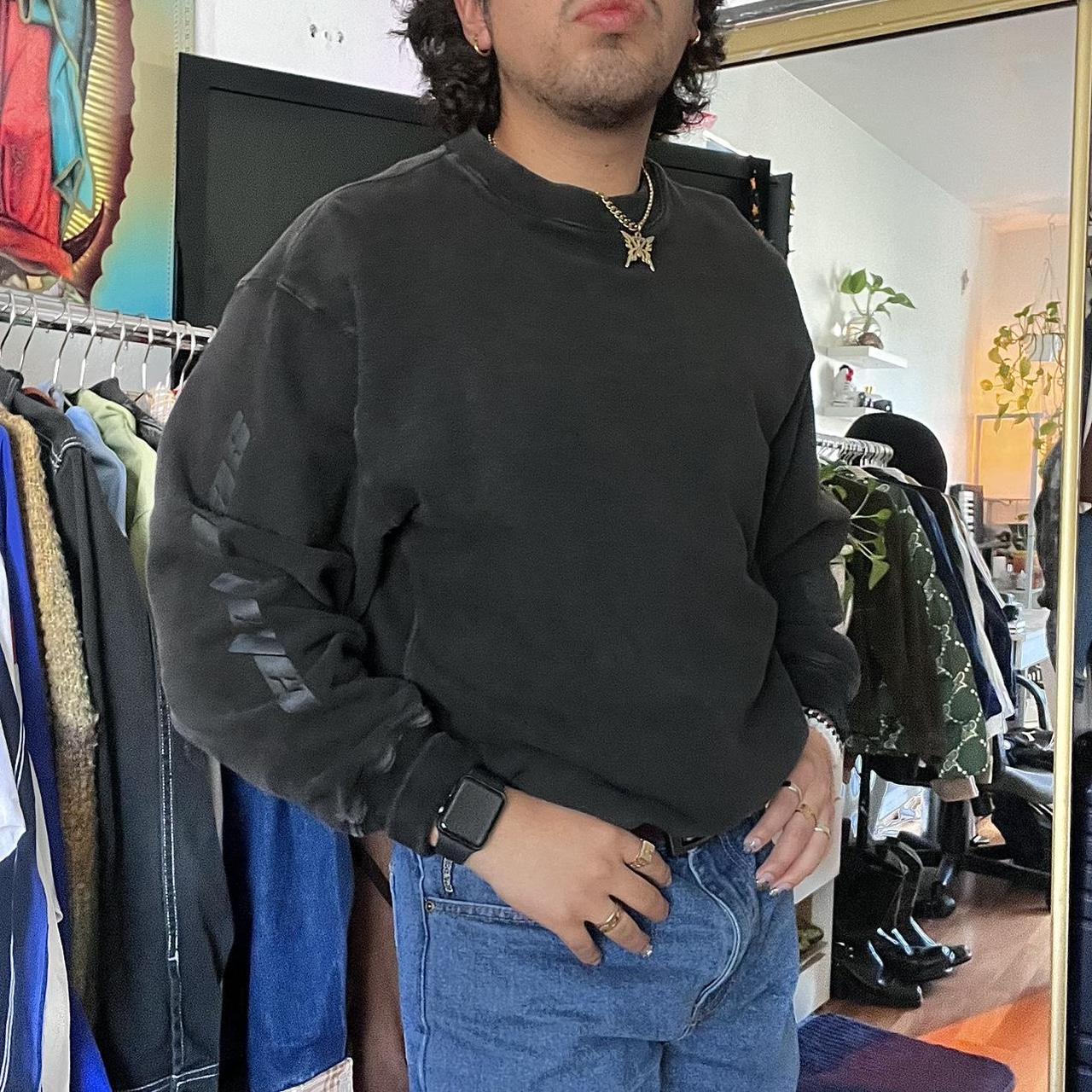 YEEZY SEASON 4 CALABASAS CREWNECK Faded black. Looks | Depop