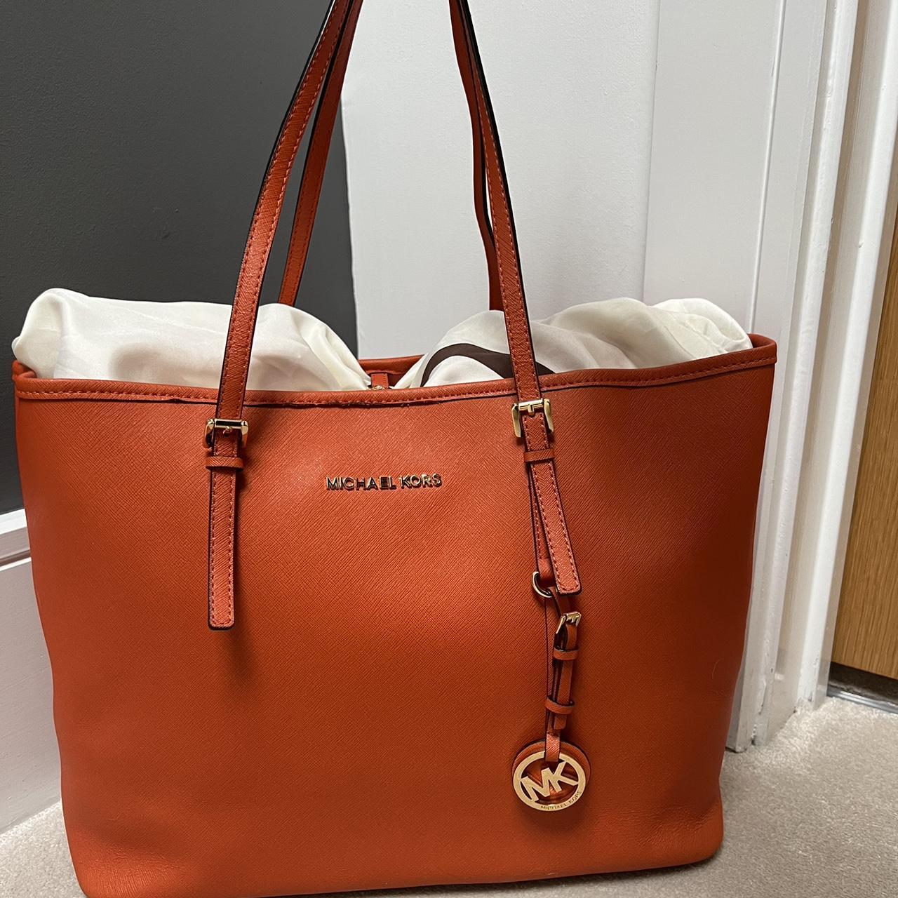 Michael kors orange tote online